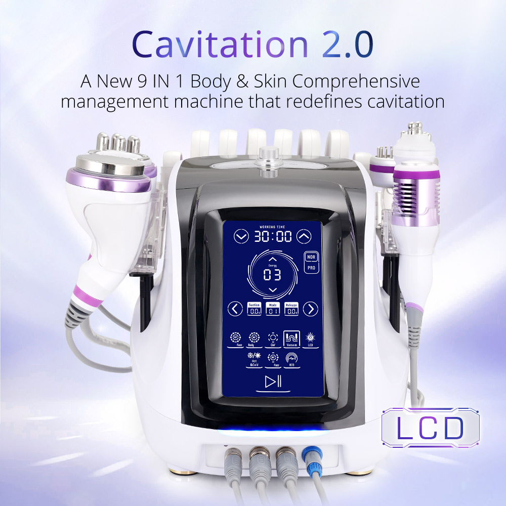 Best 9 IN 1 40K ultrasonic vacuum cavitation machine for home use